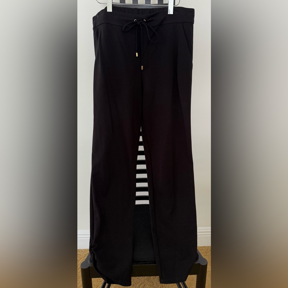 Trina Turk Black Rayon Blend Fabric